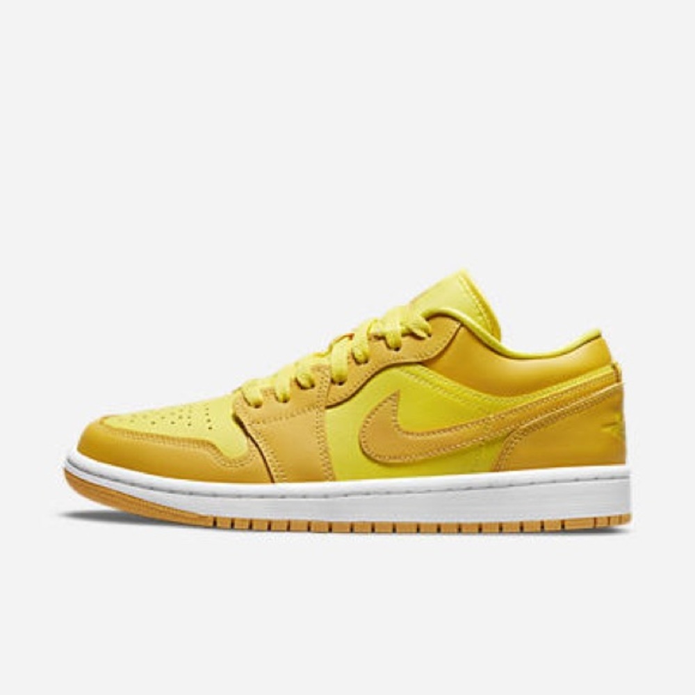 yellow air jordan 1 low